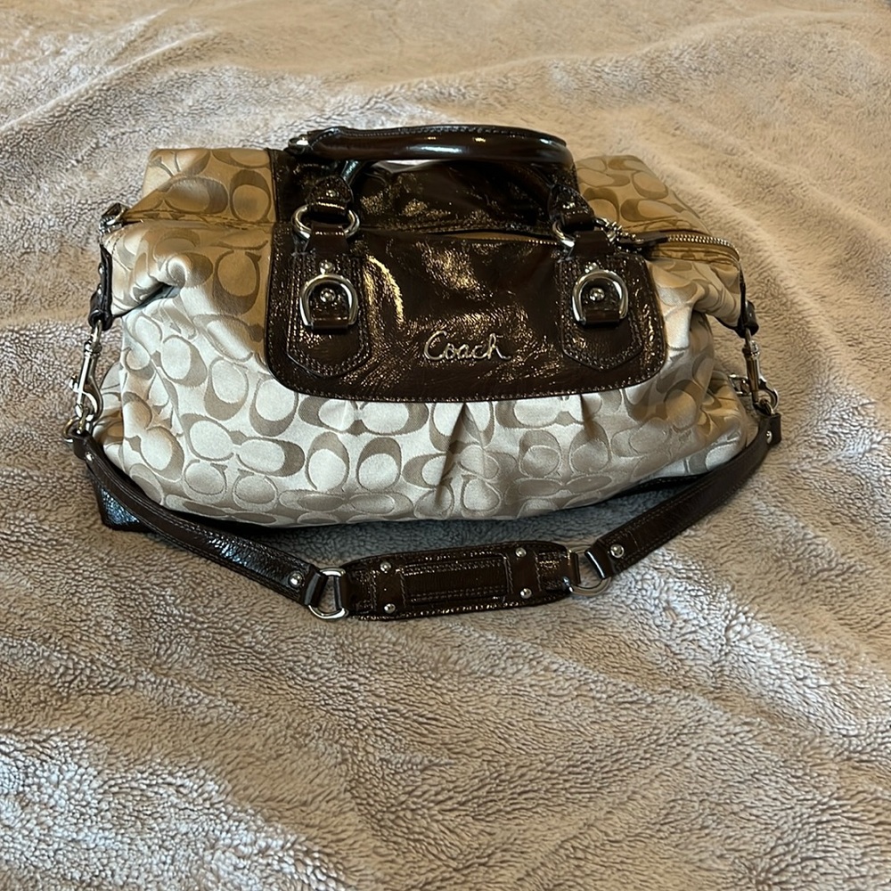 Coach Ashley Signature Sateen Satchel